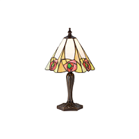 64185 galda lampa Ingram Tiffany stikls 1x40W E14 Interiors 1900