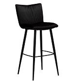 200675100 bāra krēsls Join melns velvets/melnas kājas H:103cm Dan-Form