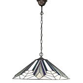 63938 griestu lampa Astoria Tiffany stikls 1x60W E27 Interiors 1900