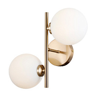 WL-66463-2-HB sienas lampa Mirellio misiņš/matēts stikls 2x5W G9 Italux