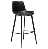 200700760 bāra krēsls Hype melna eko āda/melnas kājas H:101cm Dan-Form