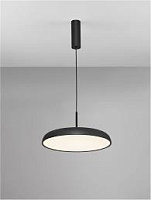 9005649 Linus griestu gaismeklis melns LED 38W Dim CCT 3000K SMD2835 D450mm NOVA LUCE