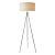 73145 stāvlampa Tri hroms/bēšs kupols 60W E27 Endon