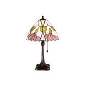 63962 galda lampa Botanica Tiffany stikls 1x60W E27 Interiors 1900