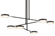 MOD070PL-L38B3K griestu lampa Fad melna LED 2200lm 3000K Maytoni