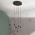 SO.LEX/5-NERO Griestu gaismeklis melns 25W LED 2500lm 3000K D35cm Ondaluce