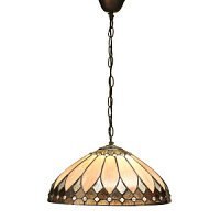 63977 griestu lampa Brooklyn Tiffany stikls 1x60W E27 Interiors 1900