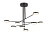 MOD070PL-L48B3K griestu lampa Fad melna LED 2300lm 3000K Maytoni