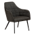 700801601 krēsls Embrace melns audums  Dan-Form