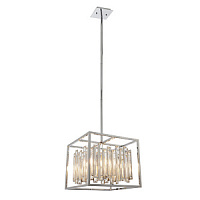 81930 griestu lampa Acadia hroms/kristāls 4 x 40W E14 Endon