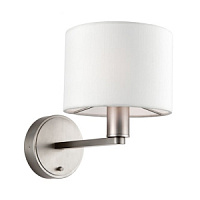 61608 Daley 1 Brio Sienas lampa niķelis/balts abažūrs  1x40W E14 LIGHTING BRANDS