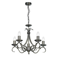 2030-5AS lustra Bernice sudrabs 5 x 60W E14 Endon