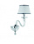 LP.Bach/1CP-CH sienas lampa ar kupolu Bach hroma 1x40W E14 Ondaluce