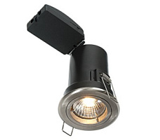 50673 iebūvējams gaismeklis ShieldPLUS mat.niķelis 50W GU10 Saxby