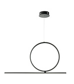 SO.ACROBAT.50/NERO griestu lampa Acrobat melna LED 2100lm 3000K Ondaluce