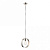 90454 griestu lampa Hoop niķelis 40W E27 Endon