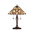 64321 galda lampa Ruban Tiffany stikls 2x60W E27 Intreriors 1900
