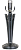 68442 galda lampa bez kupola melna 1x40W E14 Interiors 1900