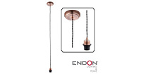 61940 kabeļu komplekts vara krāsa 1x60W E27 Endon LIGHTING BRANDS