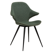 100375335 krēsls Karma zaļš audums/melnas kājas Dan-Form