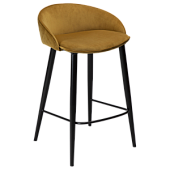 300800695 bāra krēsls Dual brūnas krāsas velvets/melnas kājas H:81cm Dan-Form