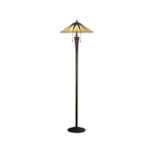 64041 stāvlampa Dark Star Tiffany stikls 2x60W E27 Interiors 1900