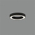 P3742074N Plafons ALISO melns LED 1x38W 3000K 3708lm CRI90 2700K-3000K-4000K D470mm ACB