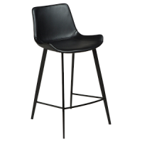 200490708 bāra krēsls Hype melna eko āda H:91cm Dan-Form