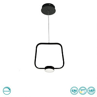 SO.ALFA/PC-NERO griestu lampa Alfa melna LED 1300lm 3000K Ondaluce