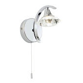LANGELLA-1WBCH sienas lampa Langella hroms/kristāls 33W G9 Endon
