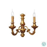 AP.AGATA/2OM sienas lampa Agata zelta 2x40W E14 Ondaluce