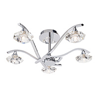 LANGELLA-5CH griestu lampa Langella hroms/kristāls 5 x 33W G9 Endon