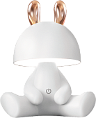 KDR-6301-WH Galda lampa Bunny LED 3W 4000K H27cm Zumaline