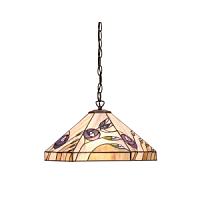 64037 griestu lampa Damselfly Tiffany stikls 1x60W E27 Interiors 1900