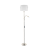 95686 CONESA Stāvlampa matēts niķelis/stikls 1x60W E27+ 1x40W E14