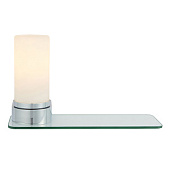 79920 sienas lampa Tal ar plauktu hroms/balts stikls 40W E14 Endon