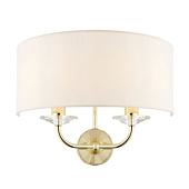 70562 Nixon 2 Sienas lampa bēša/zelts 2x40W E14  LIGHTING BRANDS