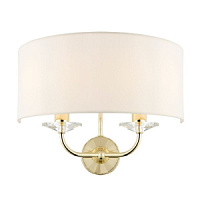 70562 Nixon 2 Sienas lampa bēša/zelts 2x40W E14 LIGHTING BRANDS