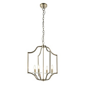 81916 griestu lampa Lainey antīks misiņš/kristāls 4 x 40W E14 Endon