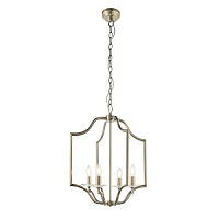 81916 griestu lampa Lainey antīks misiņš/kristāls 4 x 40W E14 Endon