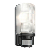 48739 āra gaismeklis Motion ar sensoru melns 60W E27 IP44 Saxby