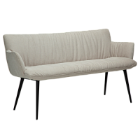 700680140 benķis Join pelēks audums/melnas kājas Dan-Form