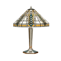 64241 galda lampa Lloyd Tiffany stikls 2x60W E27 Interiors 1900