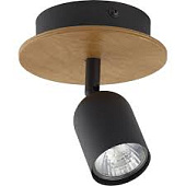 3290 TOP WOOD spot gaismeklis melns ar koku 1xGU10 10W LED TK