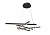 MOD016PL-L75B Lustra Line melna 75W 3000K 660x1010mm Maytoni