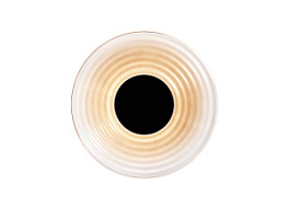 LED-MORSE-AP-GR Sienas gaismeklis pelēks stikls8W 800lm CCT 2700/3500/4000K 30x6.5cm Fan