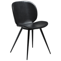 100800200 krēsls Cloud melna eko āda/melnas kājas Dan-Form