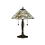 64055 galda lampa Dauphine Tiffany stikls 2x60W E27 Interiors 1900