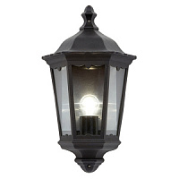 76547 sienas gaismeklis Burford melns/stikls 60W E27 Endon