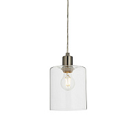 90563 griestu lampa Toledo niķelis/stikla kupols 40W E27 Endon